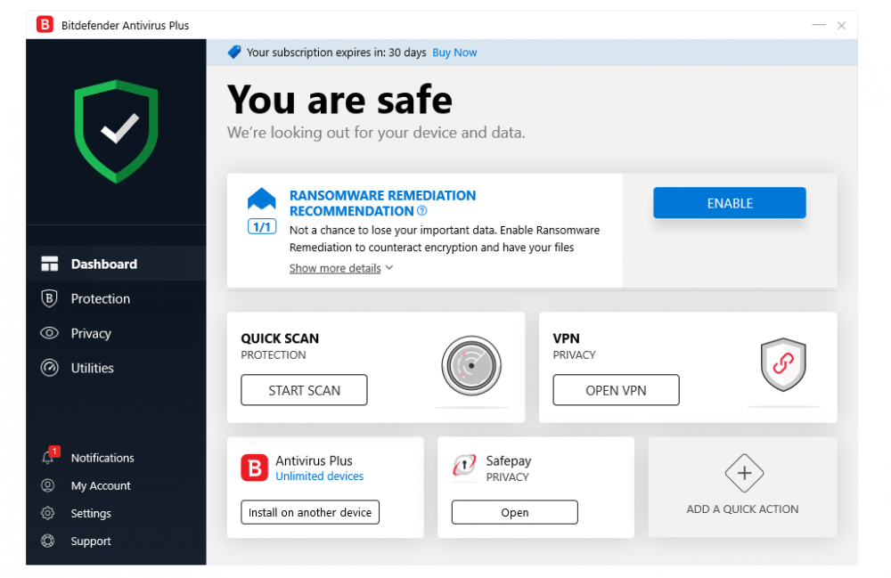Bitdefender Antivirus Free Edition 27.0.20.106 download the new version