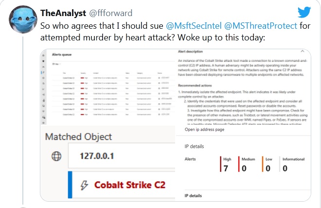 Microsoft Defender ATP mistakenly 