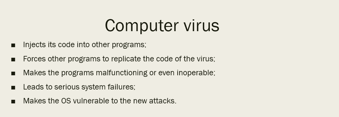 Computer virus definition
